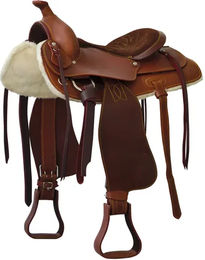 Produktbild von Lakota Westernsattel für Pferde aus Leder in Braun 16 Zoll