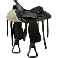 Produktbild von Lakota Westernsattel für Pferde aus Leder in Schwarz 16 Zoll