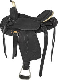 Lakota Westernsattel für Pferde aus Leder in Schwarz – Bild 1 von 1