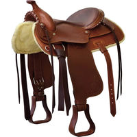 Produktbild von Lakota Westernsattel für Pferde aus Leder mit Silver Wire in Braun 16 Zoll