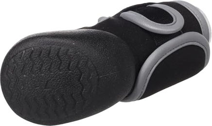 Laky Hundeschuhe Flamingo Schwarz Größe L aus Polyester mit weicher Sohle und reflektierenden Elementen 2 Stück – Bild 1 von 2
