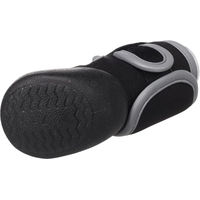 Produktbild von Laky Hundeschuhe Flamingo Schwarz Größe L aus Polyester mit weicher Sohle und reflektierenden Elementen 2 Stück