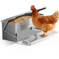 Produktbild von LALAHO Automatischer Hühner Futterautomat mit Mäuseschutz aus Metall für Geflügel und Enten 7 kg