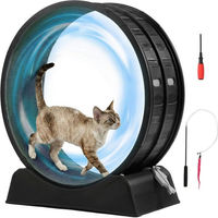 Produktbild von LALAHO Katzenlaufband Intelligenzspielzeug für erwachsene Katzen aus Kunststoff in Schwarz mit 80cm Innendurchmesser