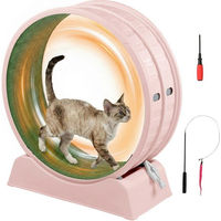 Produktbild von LALAHO Katzenlaufband Intelligenzspielzeug für Katzen aus Kunststoff in Rosa mit 80cm Innendurchmesser