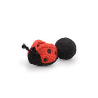 Produktbild von Lambwolf Collective Marienkäfer Ladybug Pop Ball für Welpen in Rot-Schwarz aus TPR