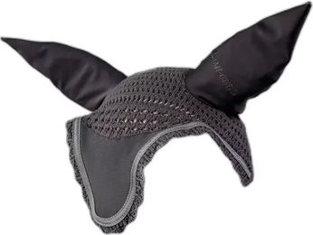 Produktbild von Lami-Cell Classical Fliegenhaube für Pferde aus Lycra in Grau