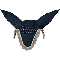 Produktbild von Lami-Cell Elegance Fliegenhaube für Pferde aus Baumwolle Blau