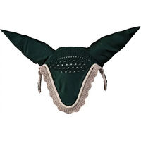 Produktbild von Lami-Cell Elegance Fliegenhaube für Pferde aus Lycra in Grün