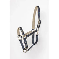 Produktbild von Lami-Cell Elegance Pony Halfter aus Fleece in Blau oder Beige