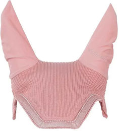 Produktbild von Lami-Cell Fliegenhaube Galaxy aus Lycra in Rosa mit Pony