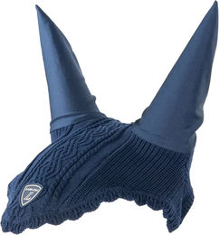 Produktbild von Lami-Cell Fliegenhaube Léa kurz aus Baumwolle Blau für Vollblut