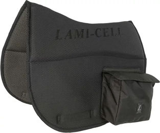 Produktbild von Lami-Cell Sattelunterlage mit Taschen für Pferde Schwarz