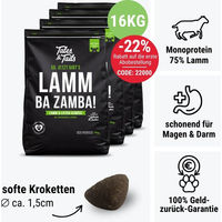 Produktbild von LammBa Zamba Sensitive Hundefutter Lamm Monoprotein Getreidefrei ohne Zuckerzusatz oder Aromastoffe
