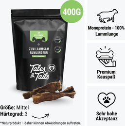 LammSam Rumlungern Trockenfleisch mit Lamm zur Zahnpflege und für Haut & Fell 400g – Bild 1 von 1