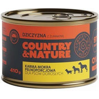 Produktbild von LAND & NATUR Nassfutter für Katzen Adult Wildschwein Stückchen in Sauce 410g - 410 g