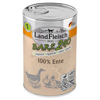 Produktbild von LandFleisch B.A.R.F. 2GO Ente Monoprotein getreidefrei 6x 400 g - 6 x 400 g