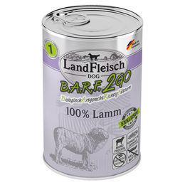 Produktbild von LandFleisch B.A.R.F. 2GO Exklusiv Lamm Monoprotein Getreidefrei Adult 6x 400 g - 6 x 400 g