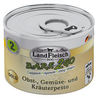 Produktbild von LandFleisch B.A.R.F. 2GO Obst Gemüse und Kräuterpesto Gold Vegan Getreidefrei 6x 200 g - 6 x 200 g