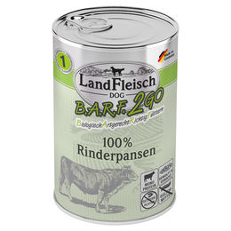 Produktbild von LandFleisch B.A.R.F. 2GO Rinderpansen Monoprotein getreidefrei für Hunde 6x 400 g - 6 x 400 g