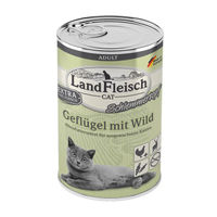 Produktbild von LandFleisch Cat Adult Schlemmertopf Geflügel und Wild Stückchen in Sauce 6 x 400 g - 6 x 400 g