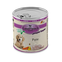 LandFleisch Classic Junior Hundefutter Pute mit Gartengemüse 6x 800 g - 6 x 800 g – Bild 1 von 2