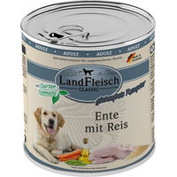Produktbild von LandFleisch Dog Classic Hundefutter Ente mit Reis Adult 6x800g