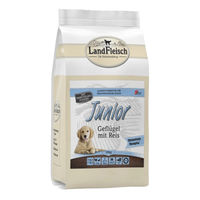 Produktbild von LandFleisch Hund Trockenfutter Junior Geflügel mit Reis