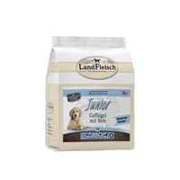Produktbild von LandFleisch Hund Trockenfutter Junior Geflügel mit Reis glutenfrei 2kg