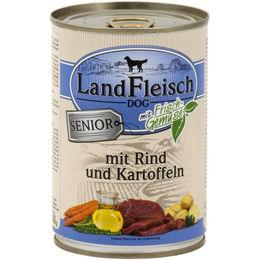 Produktbild von Landfleisch Hundefutter Senior Rind 12x400g - 12 x 400 g