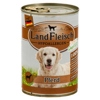 Produktbild von Landfleisch Hypoallergen Hundefutter Pferd Stückchen in Sauce 12x 400 g - 12 x 400 g