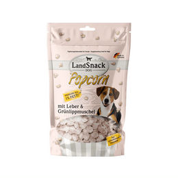 LandFleisch LandSnack Popcorn mit Leber und Grünlippmuschel Hund 100g glutenfrei und zuckerfrei - 100 g – Bild 1 von 2