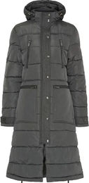 Produktbild von Lange Daunenjacke Equipage Candice Damen Grau Wasserabweisend mit Fleece