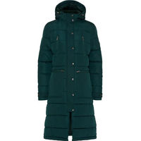 Produktbild von Lange Daunenjacke Equipage Candice Damen Wasserabweisend Grün XS