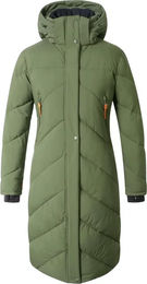 Lange Daunenjacke für Damen von Covalliero in Grün Größe L – Bild 1 von 1