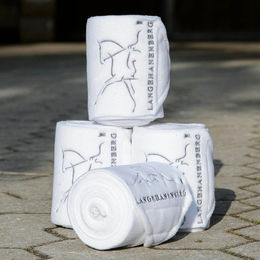 Langehanenberg Fleecebandagen Silber und Weiß aus Polyester – Bild 1 von 1