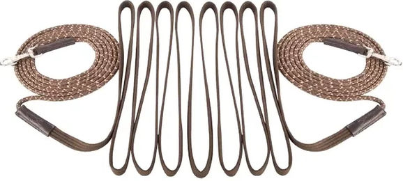 Produktbild von Langer Zügel für Pferde T de T aus Baumwolle Braun