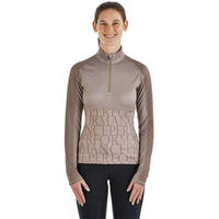 Produktbild von Lani Tech Reitshirt Funktionsshirt Longsleeve Fleece Taupe Größe M