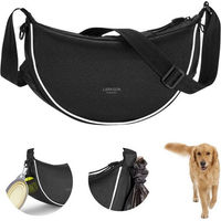 Produktbild von LARKSON Fiete Half Moon Leckerlibeutel Gassi Tasche für Hunde aus Polyester in Schwarz