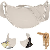 Produktbild von LARKSON Futterbeutel Fiete Half Moon Gassi Tasche für Hunde aus Polyester in Beige