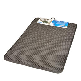 Produktbild von Laroy Katzenklo Matte mit Waben-Design und wasserdichter Doppelschicht 65 x 45cm