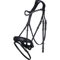 Produktbild von Lauria Garrelli Anatomisches Reitkomplettzeug Livigno aus Leder in Schwarz für Vollblut