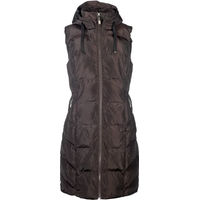 Produktbild von Lauria Garrelli Daunenweste mit Kapuze für Damen in Braun XS wasserabweisend