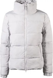 Lauria Garrelli Livigno Damen Daunenjacke Winter Fleece Grau Weiß Größe L – Bild 1 von 1