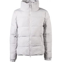 Produktbild von Lauria Garrelli Livigno Damen Daunenjacke Winter Fleece Grau Weiß Größe L