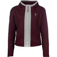 Produktbild von Lauria Garrelli Livigno Reitjacke für Damen mit Kapuze aus Fleece in Rot Größe M