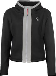 Lauria Garrelli Livigno Reitjacke für Damen mit Kapuze aus Fleece in Schwarz Größe M – Bild 1 von 1