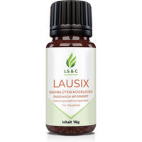 Produktbild von Lausix Globuli Haut-Fell-Supplement für Haustiere zur Unterstützung von Haut, Fell und Verdauung für alle Altersstufen
