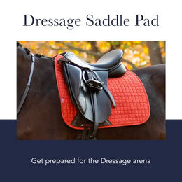 Le Mieux Dressur Schabracke LM Luxury Square aus Suede in Blau Grösse L - 1 Stk. – Bild 1 von 5