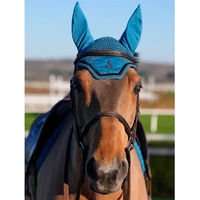 Produktbild von Le Sabotier Ludwig Fliegenhaube für Ponys in Grün oder Blau